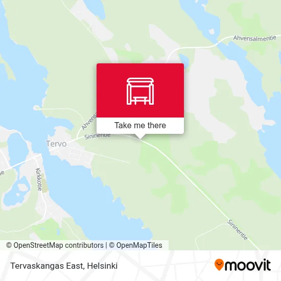 Tervaskangas East map