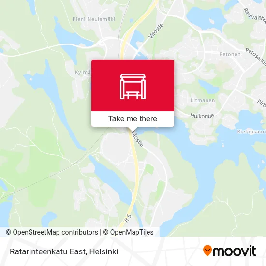 Ratarinteenkatu East map
