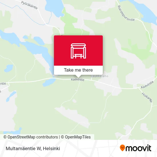 Multamäentie W map