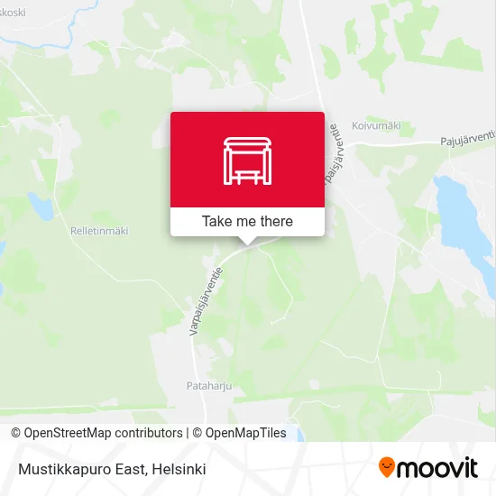 Mustikkapuro East map