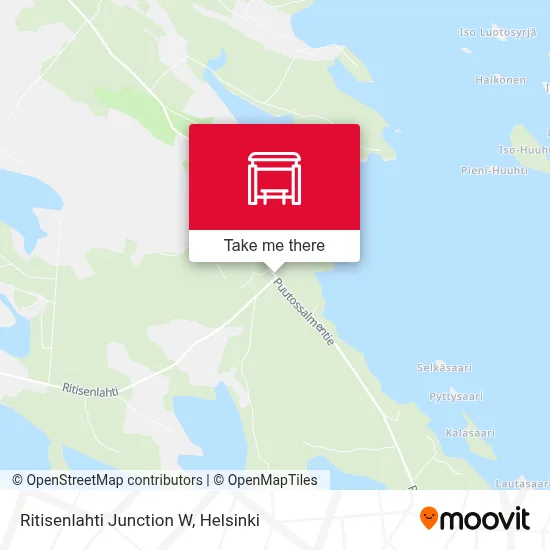 Ritisenlahti Junction W map