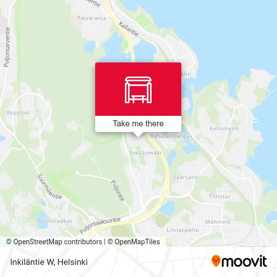 Inkiläntie W map