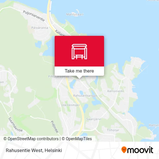 Rahusentie West map