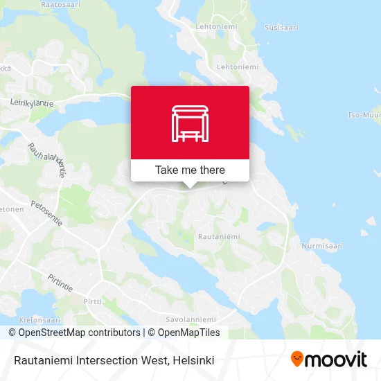 Rautaniemi Intersection West map