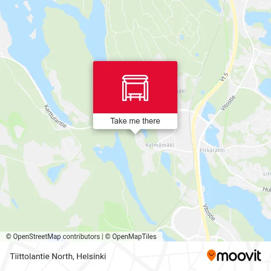Tiittolantie North map