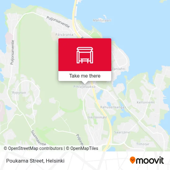 Poukama Street map