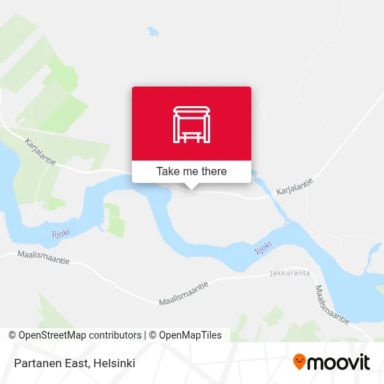 Partanen East map