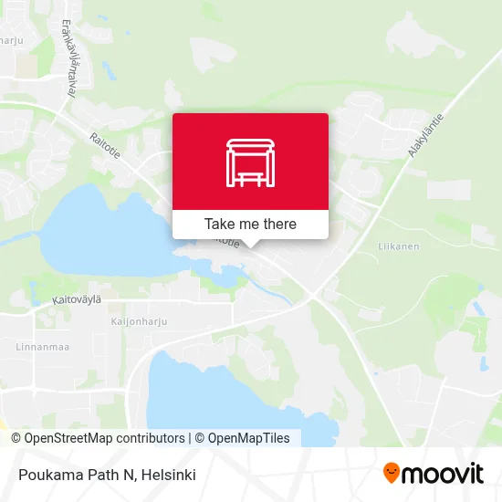 Poukama Path N map