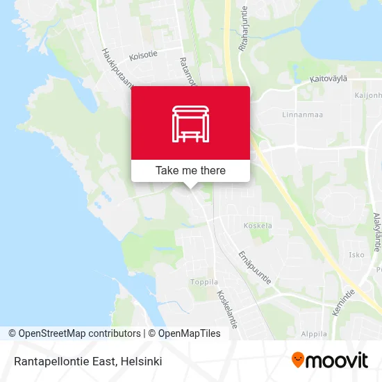 Rantapellontie East map