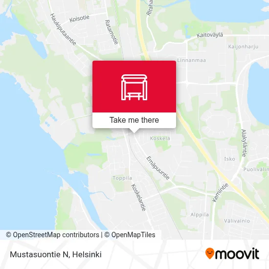 Mustasuontie N map