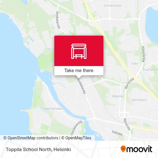 Toppila School North map