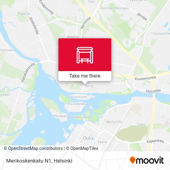 Merikoskenkatu N1 map