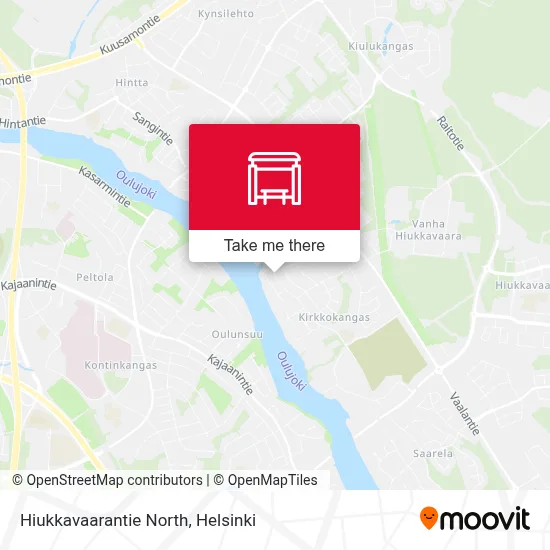 Hiukkavaarantie North map