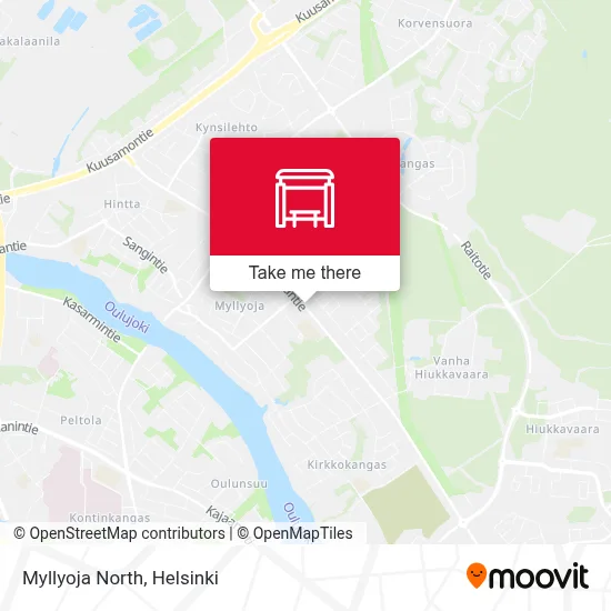 Myllyoja North map