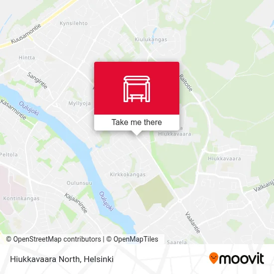 Hiukkavaara North map