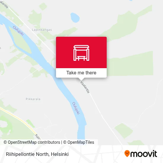 Riihipellontie North map