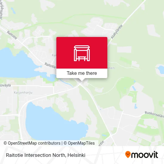 Raitotie Intersection North map