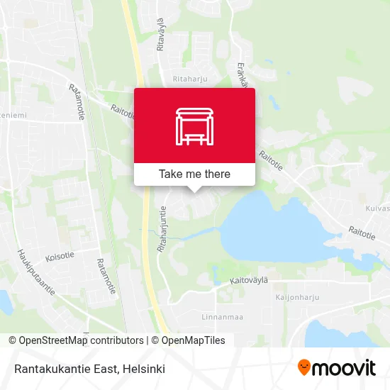 Rantakukantie East map