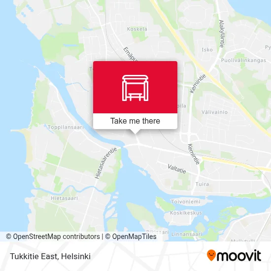 Tukkitie East map