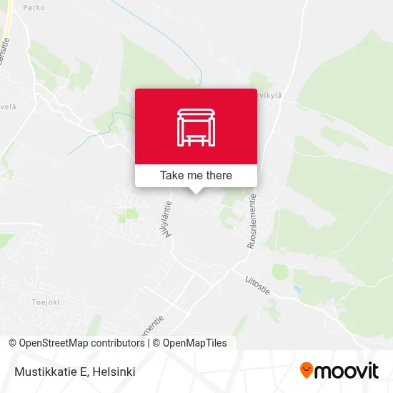 Mustikkatie E map