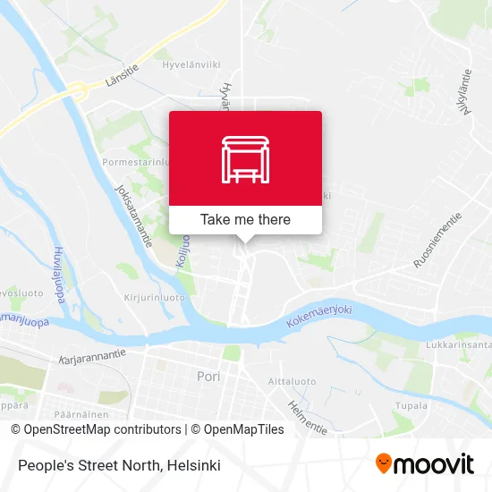 People's Street North map
