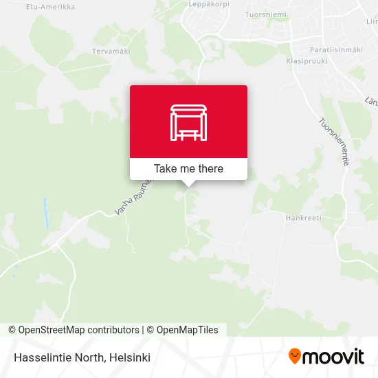 Hasselintie North map