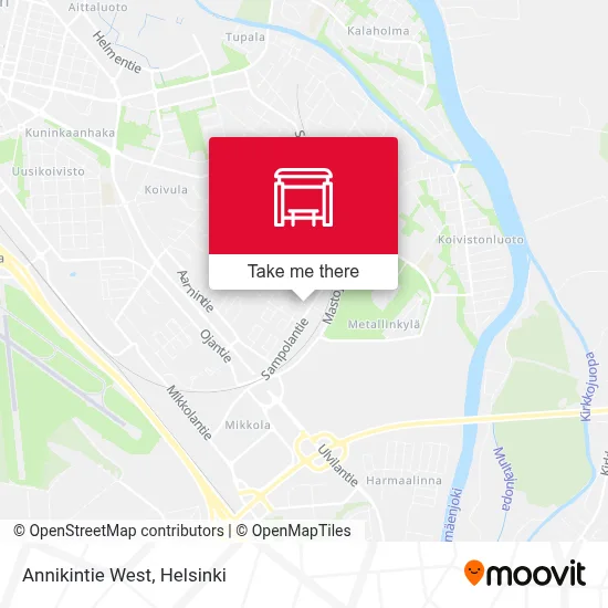 Annikintie West map