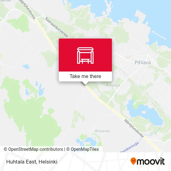 Huhtala East map