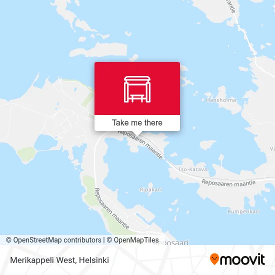 Merikappeli West map