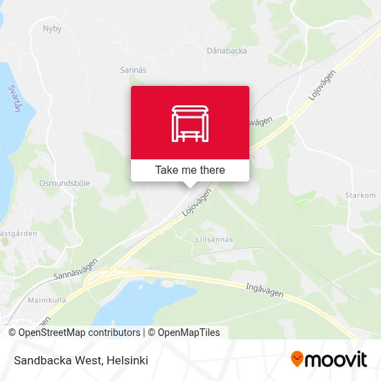 Sandbacka West map