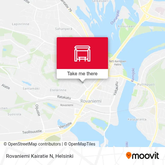 Rovaniemi Kairatie N map