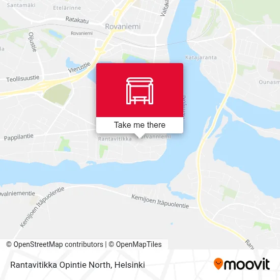 Rantavitikka Opintie North map