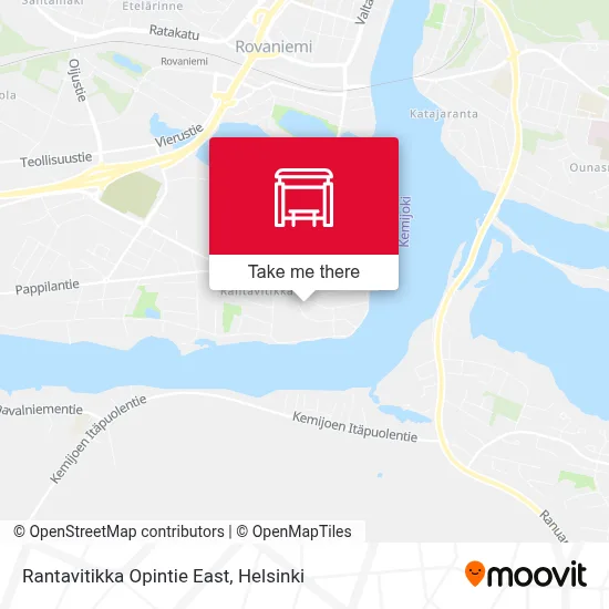 Rantavitikka Opintie East map