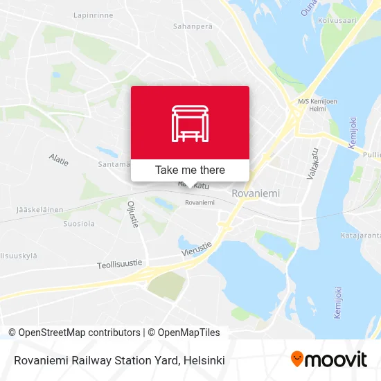 Rovaniemi Railway Station Yard map
