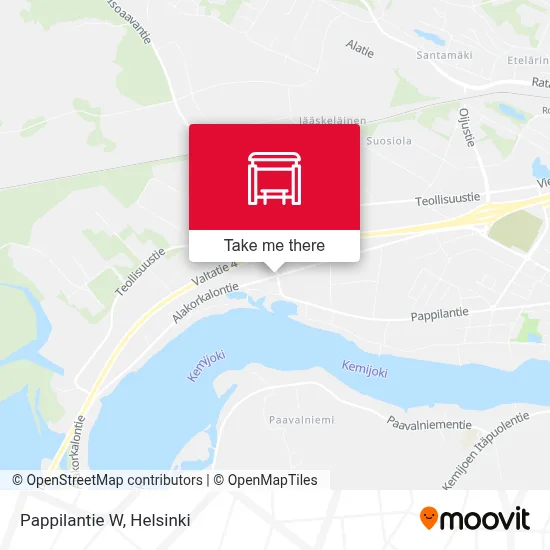Pappilantie W map