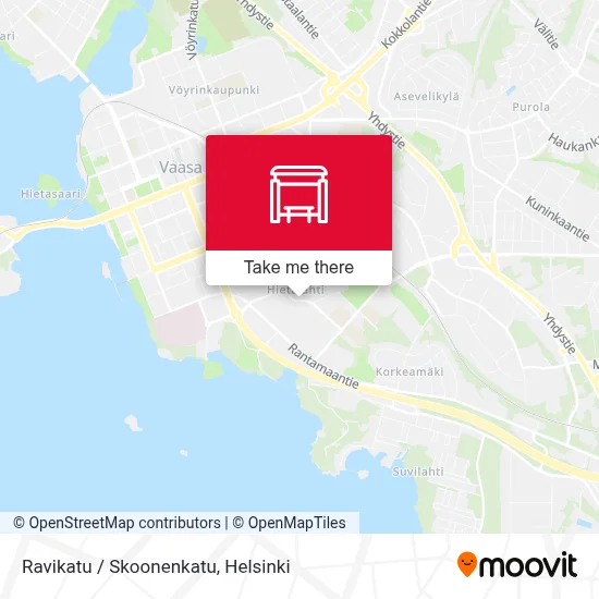 Ravikatu / Skoonenkatu map