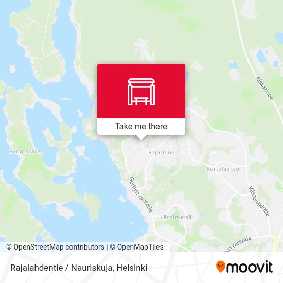 Rajalahdentie / Nauriskuja map