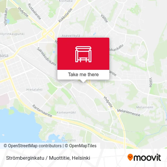 Strömberginkatu / Muottitie map