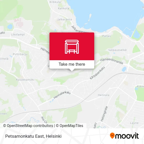 Petsamonkatu East map