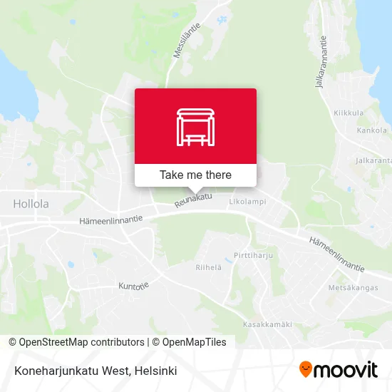 Koneharjunkatu West map