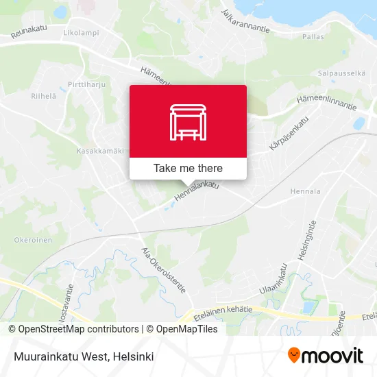 Muurainkatu West map