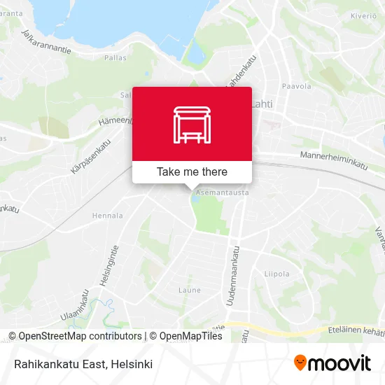 Rahikankatu East map