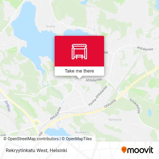 Rekryytinkatu West map