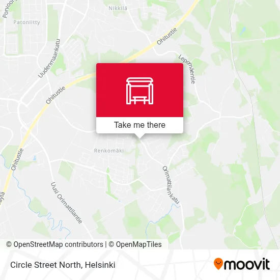 Circle Street North map