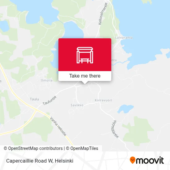 Capercaillie Road W map