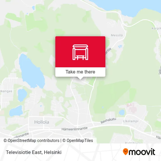 Televisiotie East map