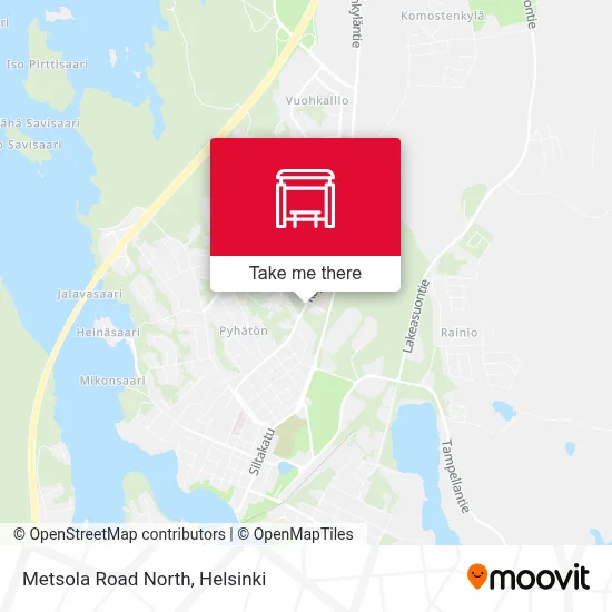 Metsola Road North map