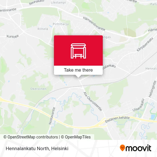 Hennalankatu North map