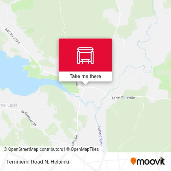 Terriniemi Road N map