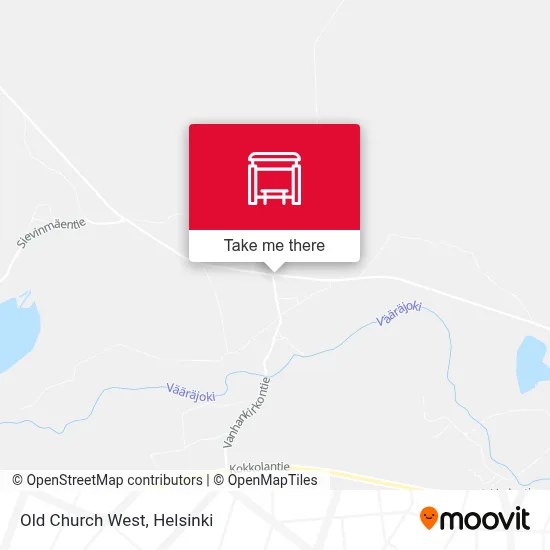 Old Church West map